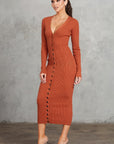 Ribbed Midi Dress