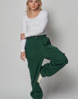 Fleece Lined Cargo Sweat Jogger Pants