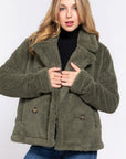 Faux Fur Sherpa Jacket