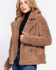 Faux Fur Sherpa Jacket