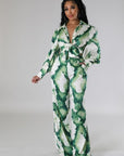 High Waisted Pants Two Piece Set