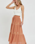 Embroidery Maxi Skirts