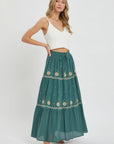 Embroidery Maxi Skirts