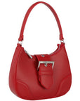 Fashion Buckle Curve Handle Shoulder Bag