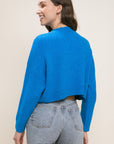 Wool Blend Cropped Sweater Top