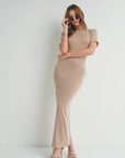 Short-sleeve Maxi Dress