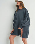 Long Sleeve Sweater With Slit