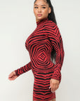 Aminal Jacquard Midi Dress W/ Lurex