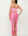 Lux Fringe Maxi Dress