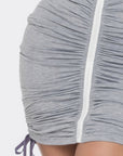 Detachable Zipper Mini Dress