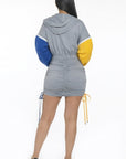 Detachable Zipper Mini Dress