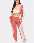Colorblock Cargo Jogger Set