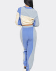 Colorblock Cargo Jogger Set