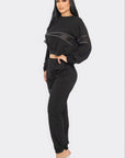 Terry Mesh & Rhinestone Detail Set
