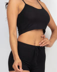 Ribbed Crop Cami Top & Shorts Set