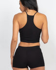 Ribbed Crop Cami Top & Shorts Set