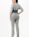 Washed Denim Jumpsuit