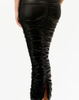 Metallic Rushed Halter Dress