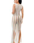 Cut Out Fringe Dress