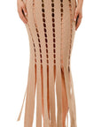 Cut Out Fringe Dress