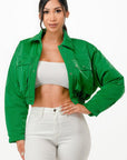 Shiny Puffer Bomber Jacket
