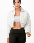 Shiny Puffer Bomber Jacket