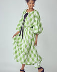 Balloon Sleeves Very Over Fit Pocketed Dress