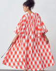 Balloon Sleeves Very Over Fit Pocketed Dress
