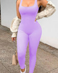 Seamless Ribbed Tank Jumpsuit