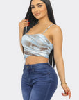 Mesh Print Top