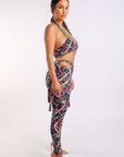 Printed Tie Detailed Jumpsuit