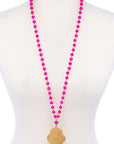 Designer Multi Bead Pendant Necklace