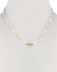 Evil Eye Charm Color Block Necklace