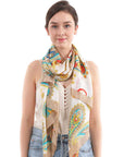 Fashion Paisley Pattern Silky Scarf
