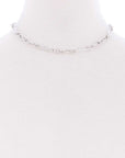Metal Single Chain Short Necklace