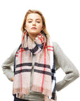 Stylish Plaid Modern Check Scarf