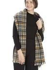 Colored Plaid Checkered Scarf