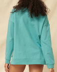 A Mineral Washed French Terry Graphic Sweatshirt