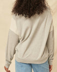 A French Terry Knit Graphic Sweatshirt
