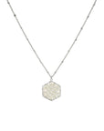 Fashion Pearl Wraps Hexagon Pendant Necklace