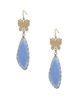 Fashion Butterfly Clear Stone Dangle Earring