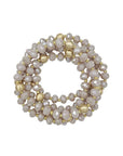 Fashion Glass Bead Multi Stretch Bracelet