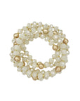 Fashion Glass Bead Multi Stretch Bracelet