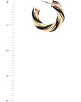 Twisted Open Circle Earring