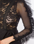 Lace And Crochet Top Detailed Fashion Romper