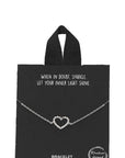 Gold Rhodium Dipped Heart Pendant Bracelet