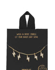 Gold Rhodium Dipped Thunder Pendant Bracelet