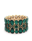 Teardrop Pattern Rhinestone Bracelet