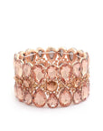 Teardrop Pattern Rhinestone Bracelet