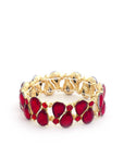 Teardrop Rhinestone Stretch Bracelet